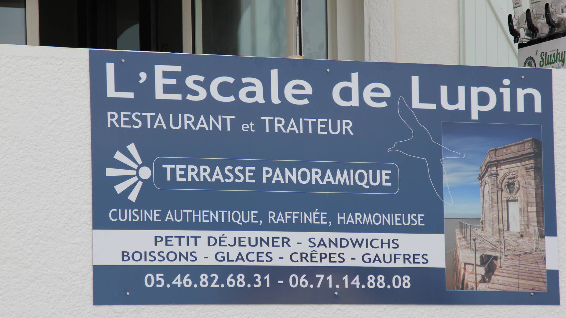 Vue panoramique sur la Charente au restaurant L'Escale de Lupin à St Nazaire sur Charente, Rochefort Océan 