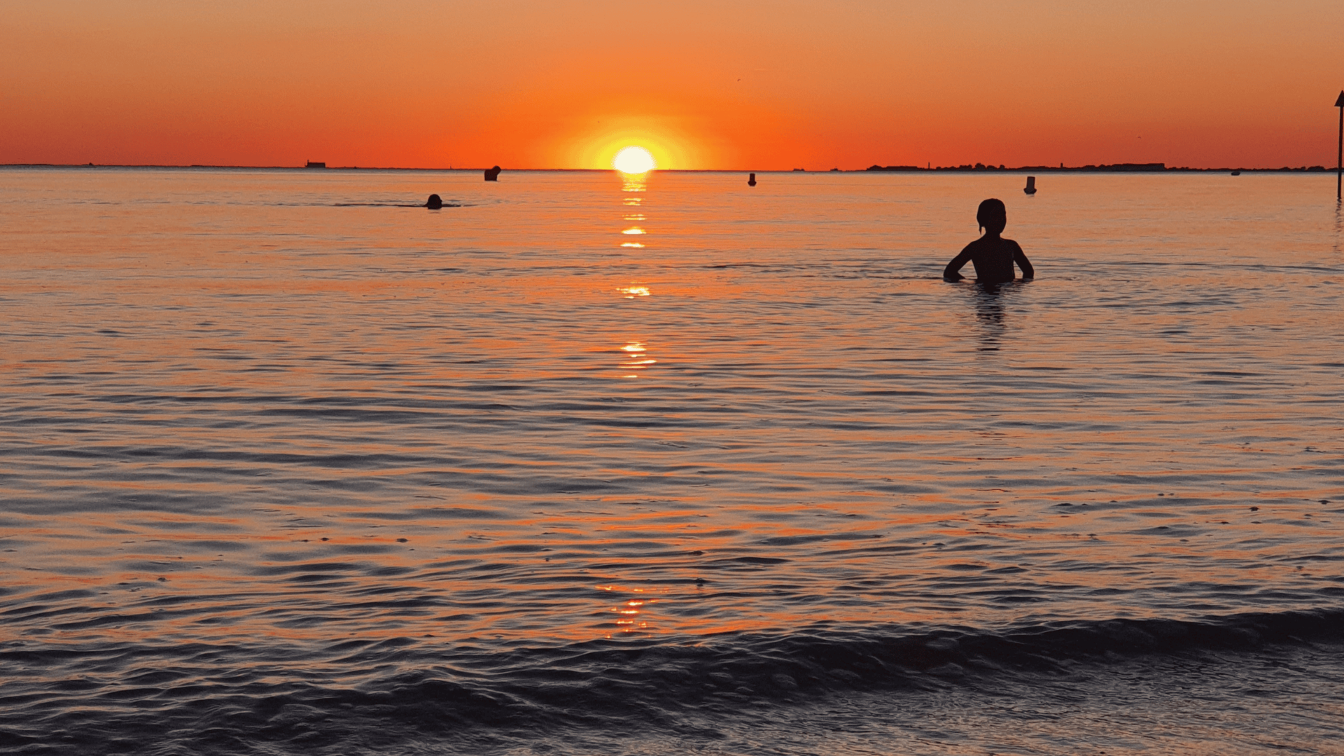 Sunset sur la grande plage de Fouras-les-Bains