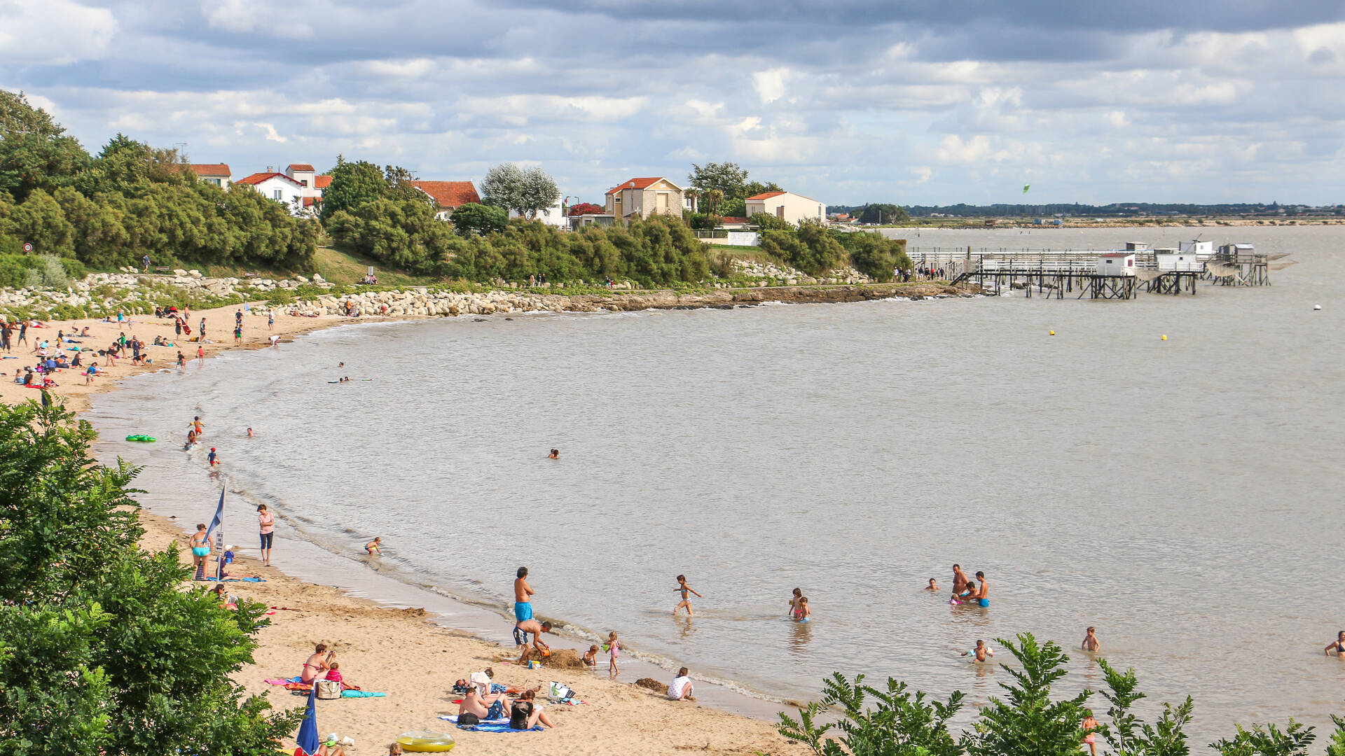 La station balnéaire de Fouras-les-Bains, plage Sud, Rochefort Océan, Charente-Maritime