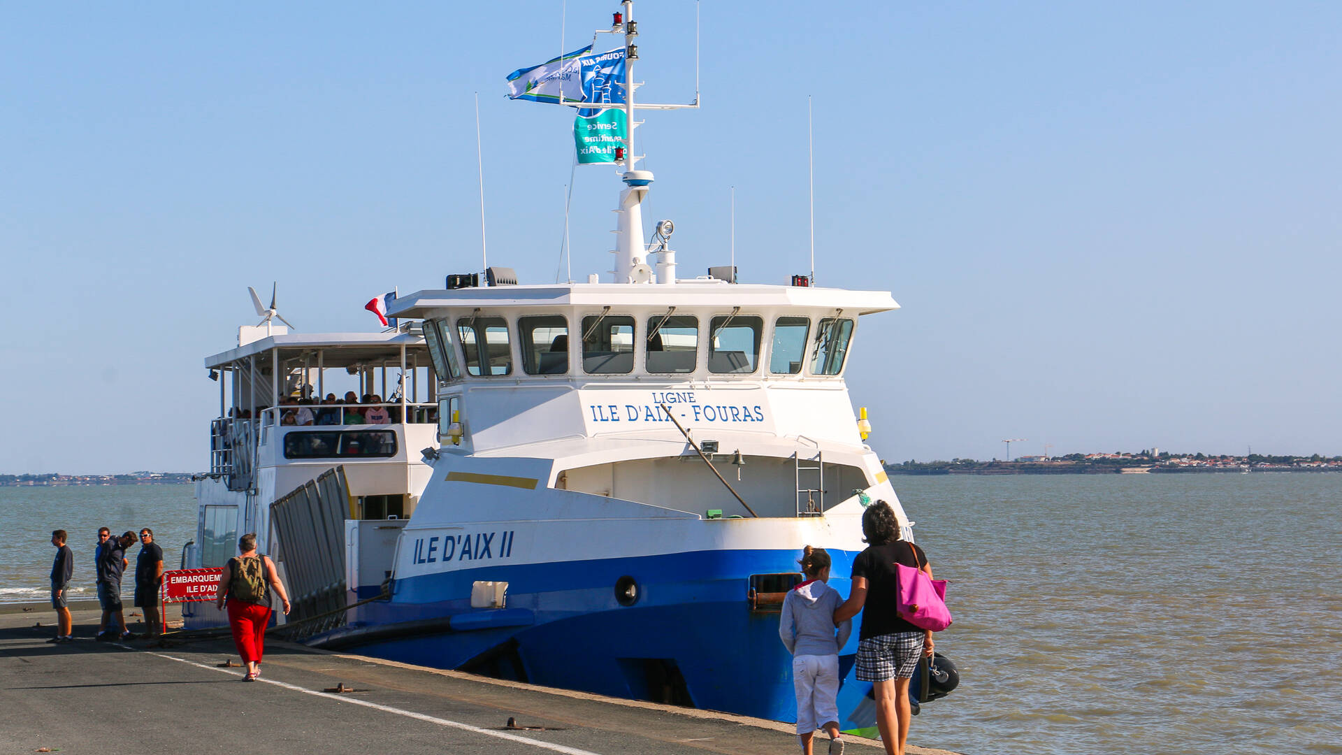 Le Bac pour aller à l'Île d'Aix de Fouras © Office Tourisme Rochefort