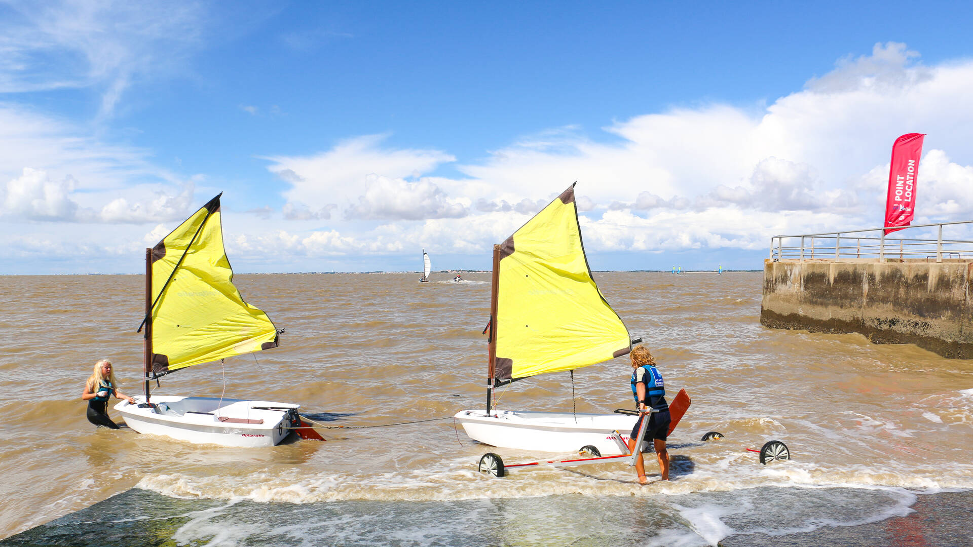 Nautisme, école de voile, station balnéaire de Fouras-les-Bains, Rochefort Océan, Charente-Maritime