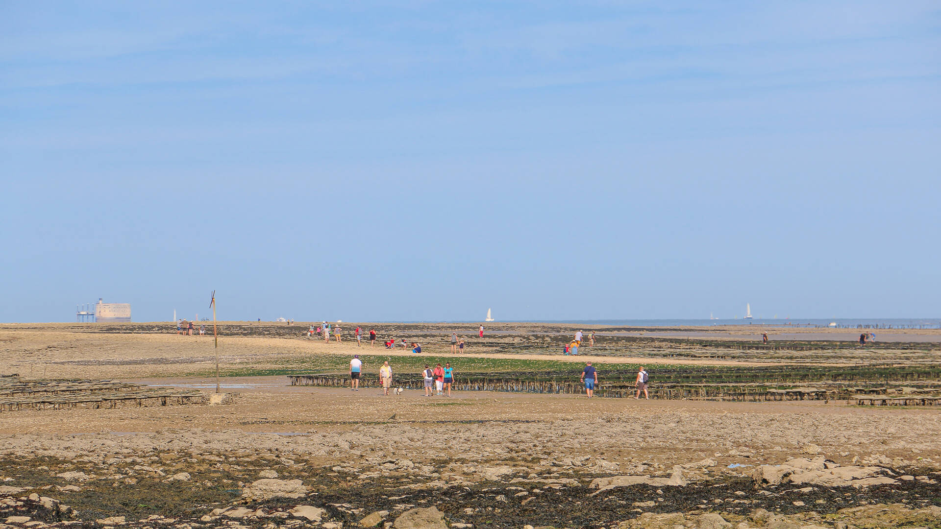 Ile Madame, la Passe aux filles, vue sur Fort Boyard ©M.De Villartay