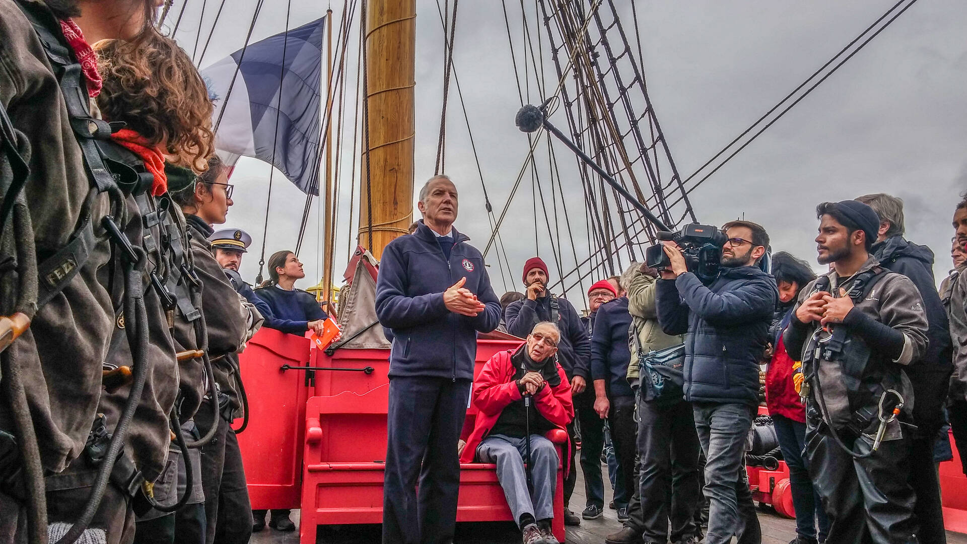L'équipage de l'Hermione, voyage 2018, "Libres Ensemble", Rochefort Océan