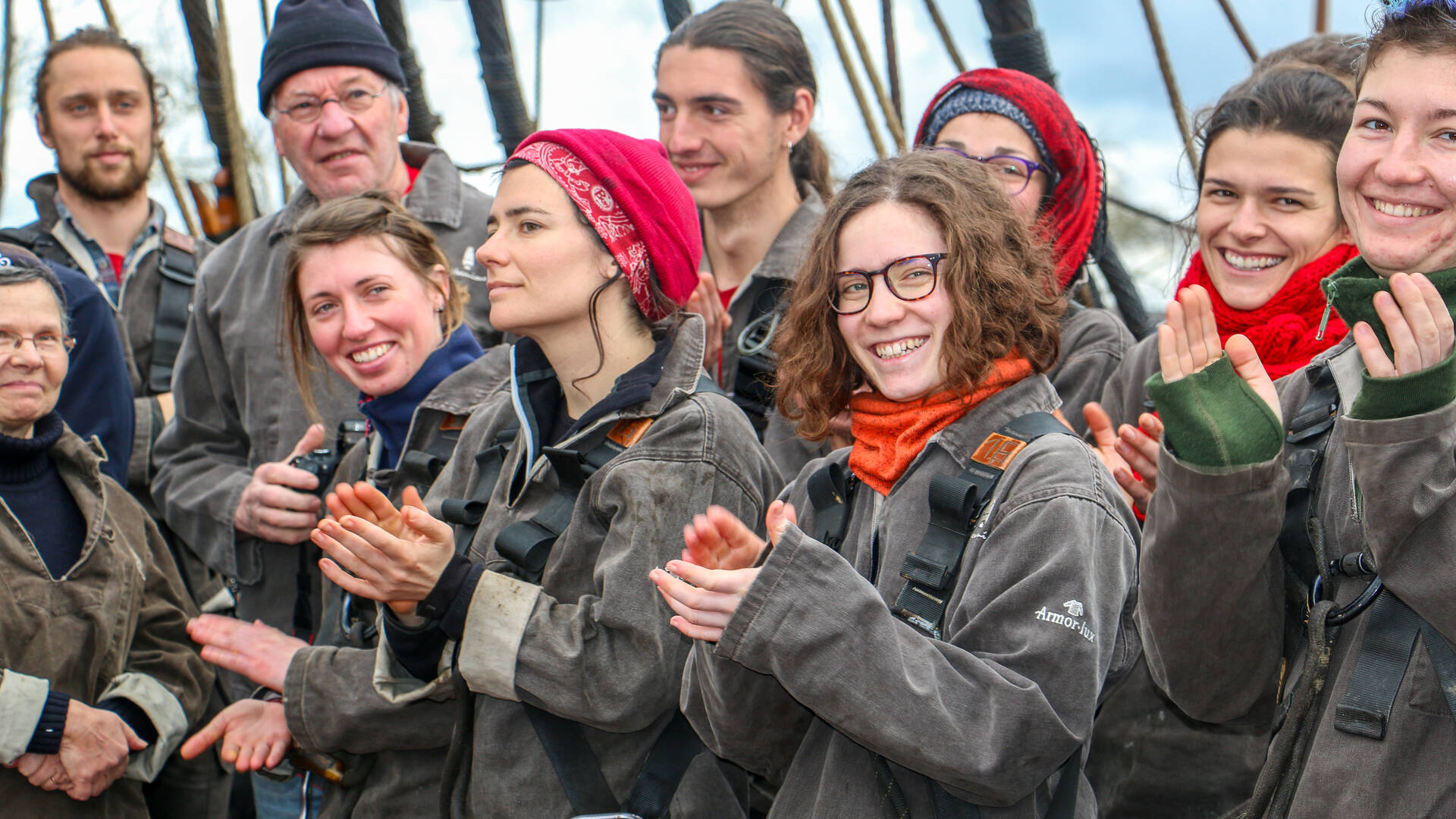 L'équipage de l'Hermione, voyage 2018, "Libres Ensemble", Rochefort Océan