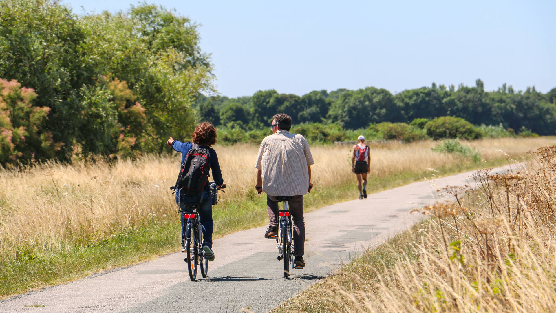 Balade à vélo à la station de lagunage © Steven Boutin Office de Tourisme Rochefort Océan