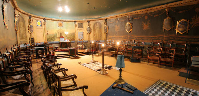 Le temple de la loge maçonnique