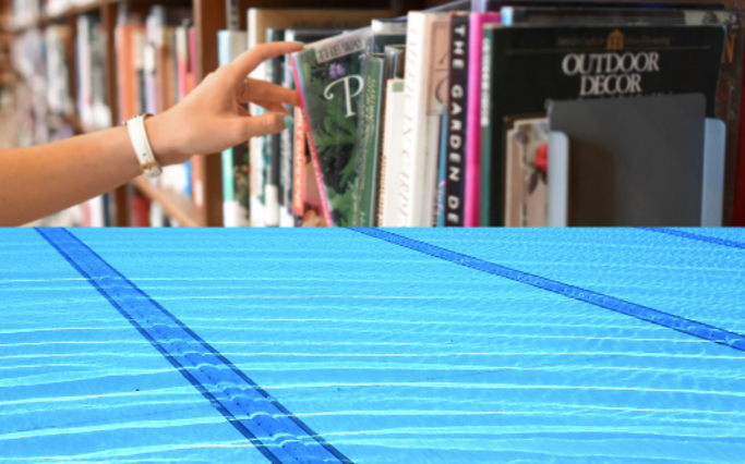 Piscine et bibliothèque ©pixabay