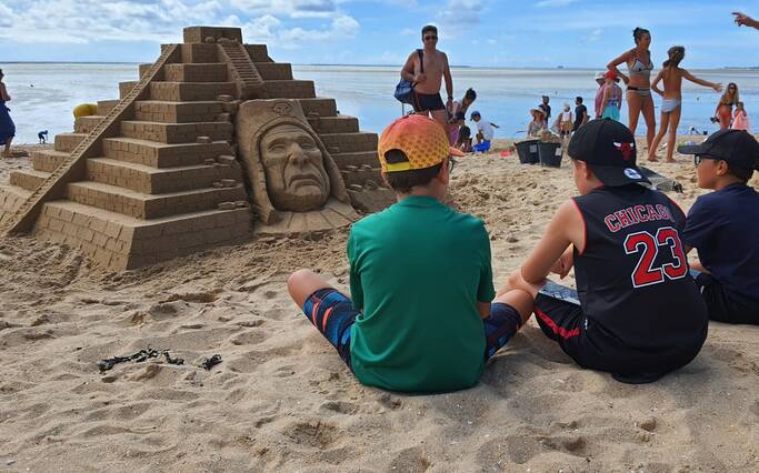 Concours de château de sable à Fouras-les-Bains ©C.Ecale