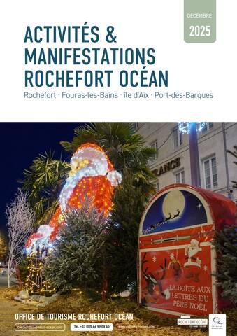Page de couverture de l'agenda Rochefort Océan - décembre 2025