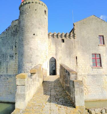 Le donjon du château de St Jean d'Angle ©L.Texier