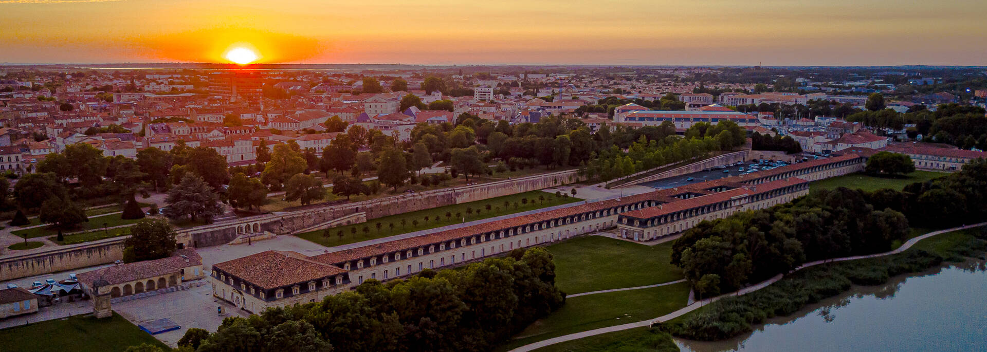 Vue aérienne sur la Corderie Royale