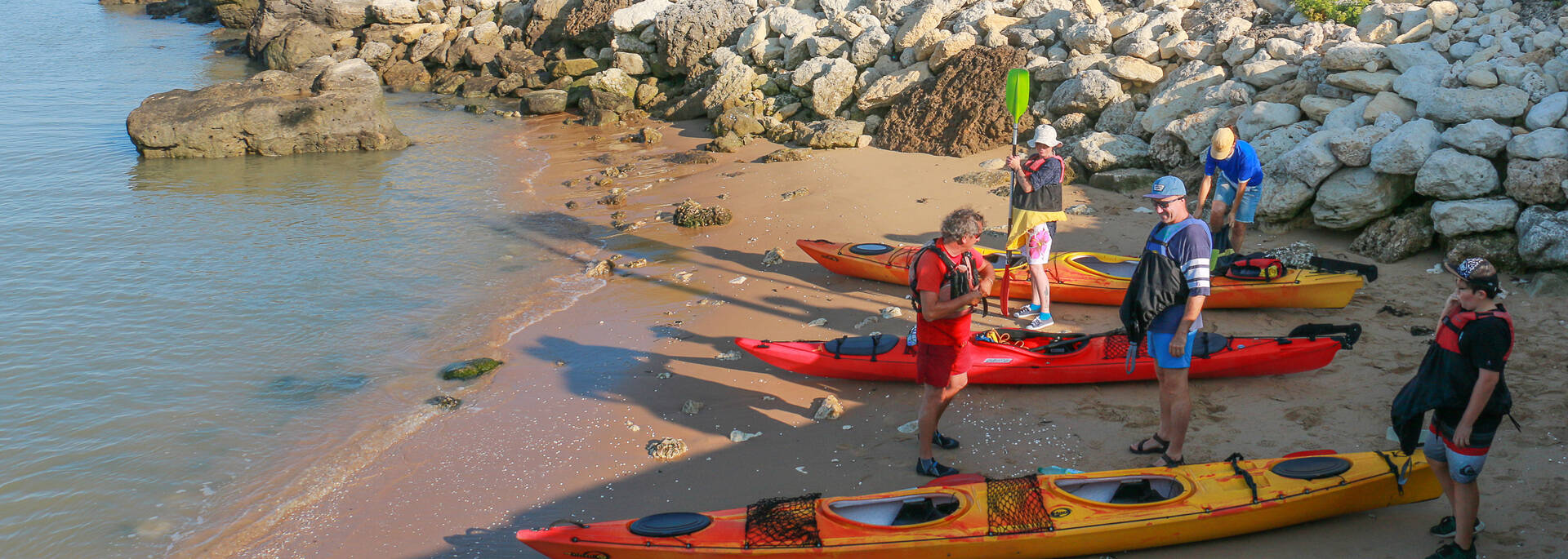 Initiation ou rando kayak départ de Fouras pour Fort Boyard ©J.Paulet