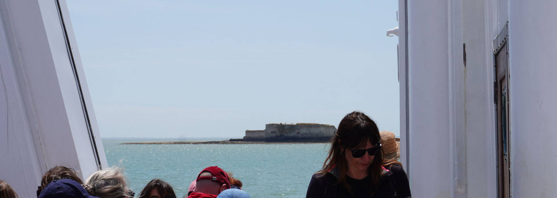 Traversée vers l'île d'Aix, vue sur le Fort Enet 
