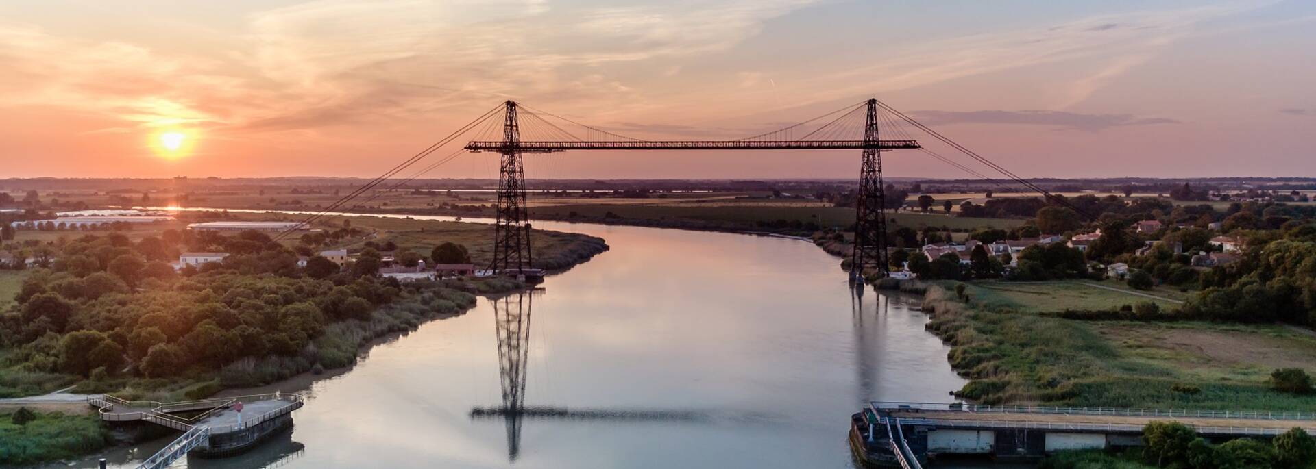 Vue sur le pont Transbordeur d’Echillais