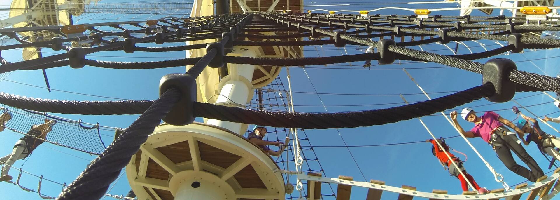 Venez tester l’Accro-Mâts au cœur de l'arsenal maritime de Rochefort