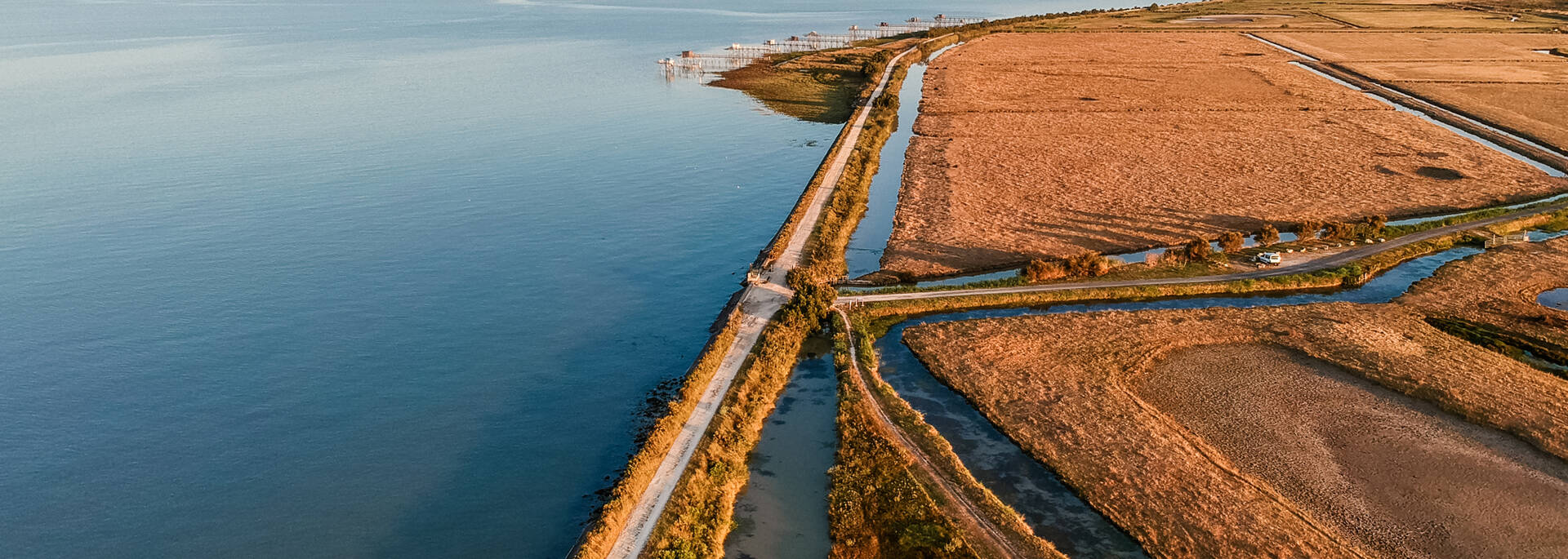 Vue aérienne de l'estuaire de la Charente et du Fort Lapointe ©LPétillon
