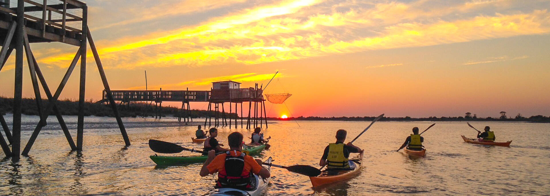 Kayak sur la Charente © club nautique rochefortais 