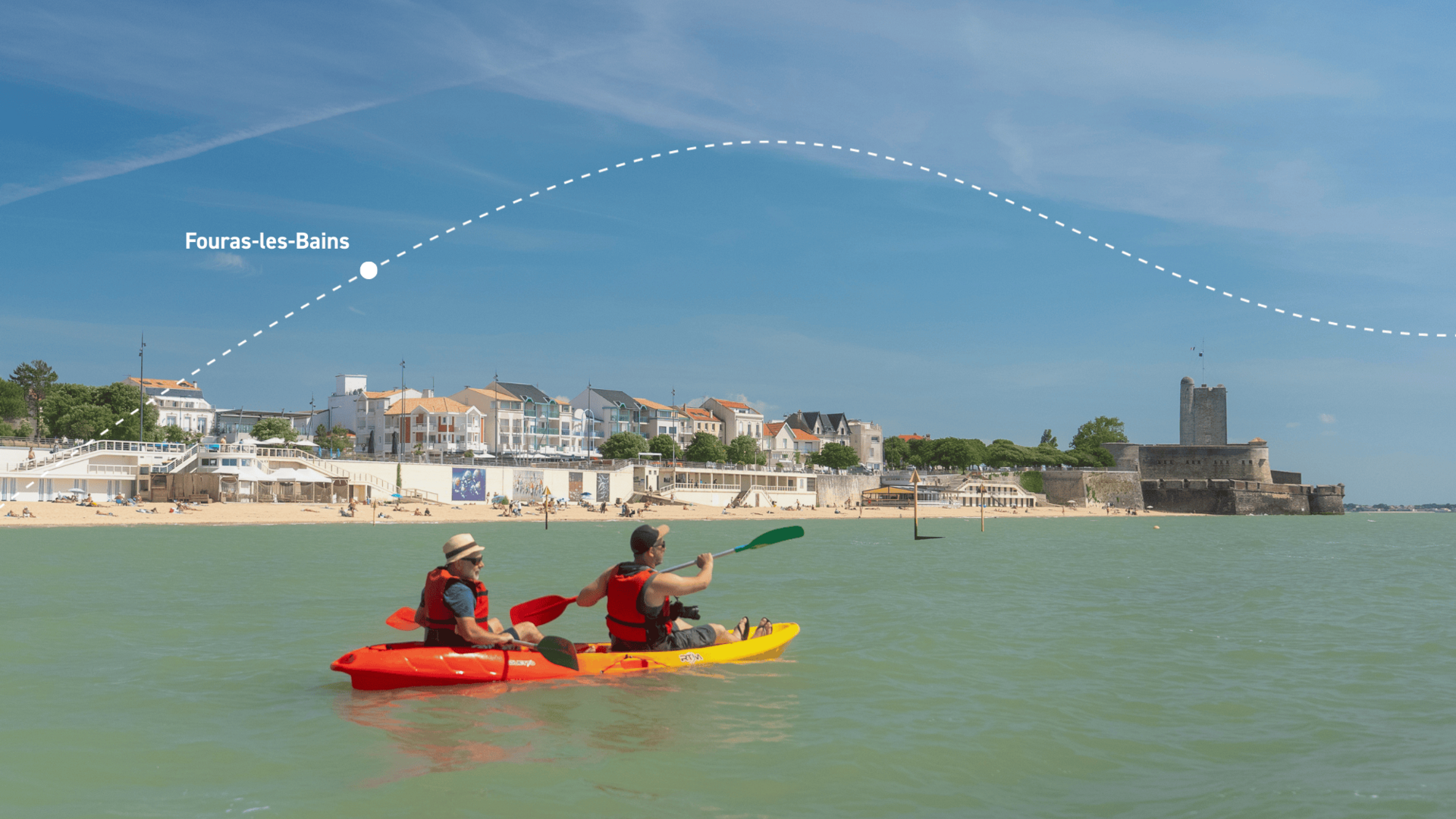 kayak au large de Fouras-les-Bains ©LesCoflocs