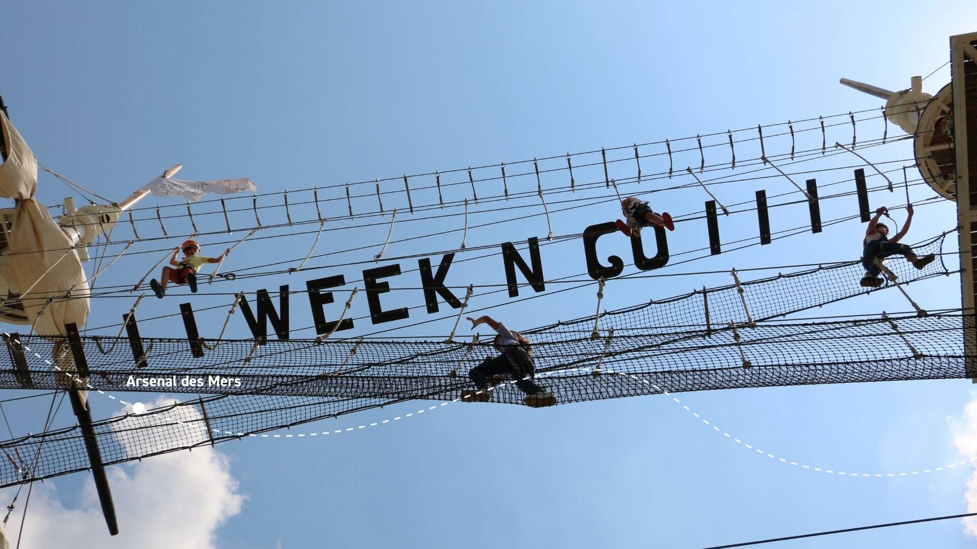 L'accro-mât, activité incontournable de l'Arsenal des Mers à Rochefort ©SHammad P.