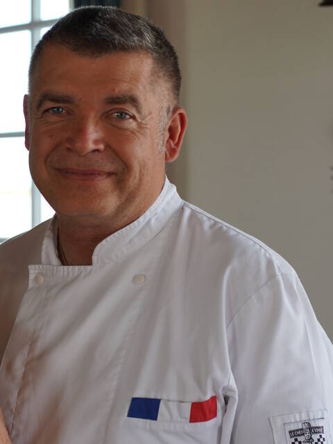 Pascal Hue, propriétaire du restaurant L'Escale de Lupin et artisan traiteur, Rochefort Océan ©Chrystelle ECALE