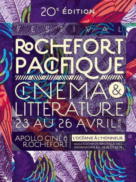 Affiche du festival Rochefort Pacifique, du 23 au 26 avril 2026 © Cinéma des Ailleurs