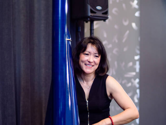 Magali Zsigmond, harpiste, dîner musical au casino de Fouras-les-Bains Saint-Valentin, Rochefort Océan 