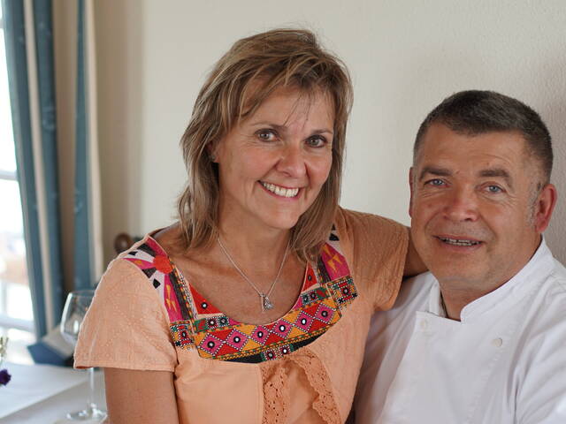 Pascal Hue et Catherine, restaurant L'Escale de Lupin - Rochefort Océan ©Chrystelle ECALE