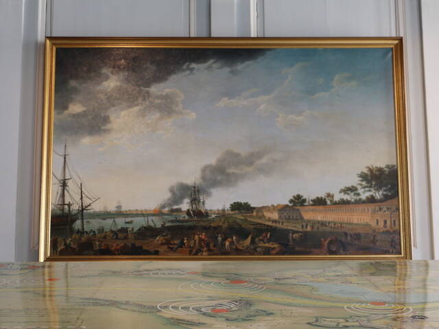 "Vue sur le port", Joseph Vernet, musée national de la Marine, Rochefort Océan