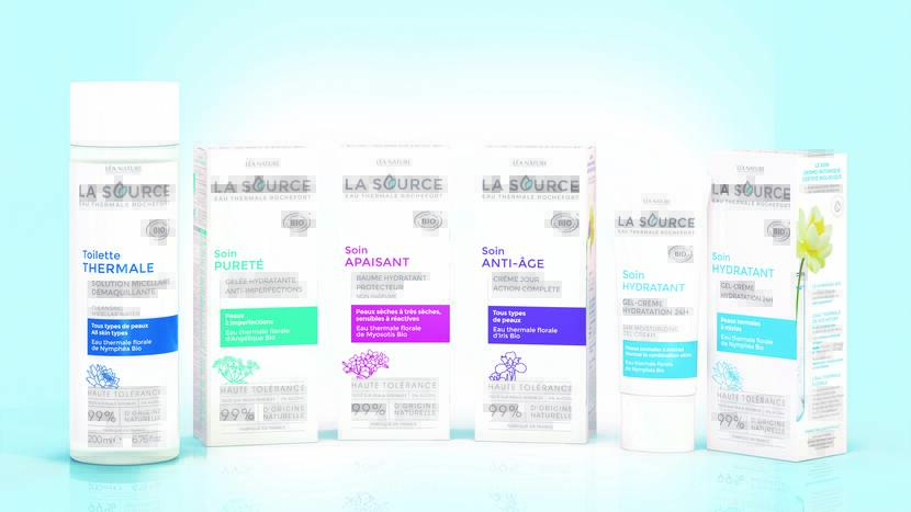Gammes de produits La Source® Eau Thermale Rochefort ©Léa Nature