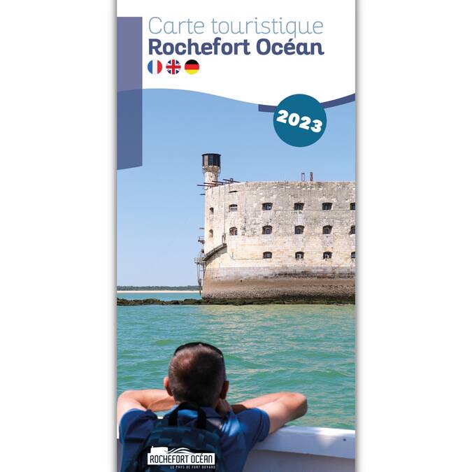 Couverture de la brochure Carte touristique - Rochefort Océan 2023