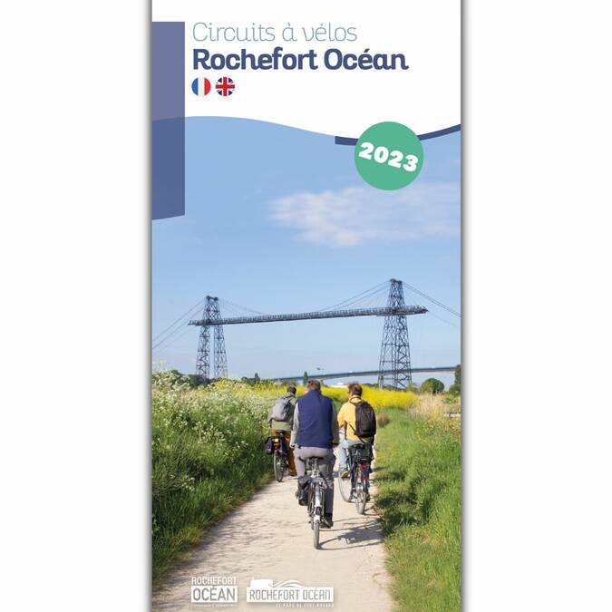 Page de couverture de la brochure Circuits à vélo de la destination Rochefort Océan - 2023