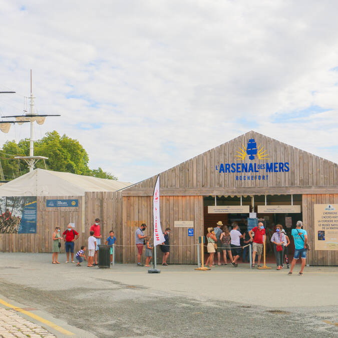 The entrance to the Fabrique de l'Arsenal, Arsenal des Mers in Rochefort ®Caroline Jarry
