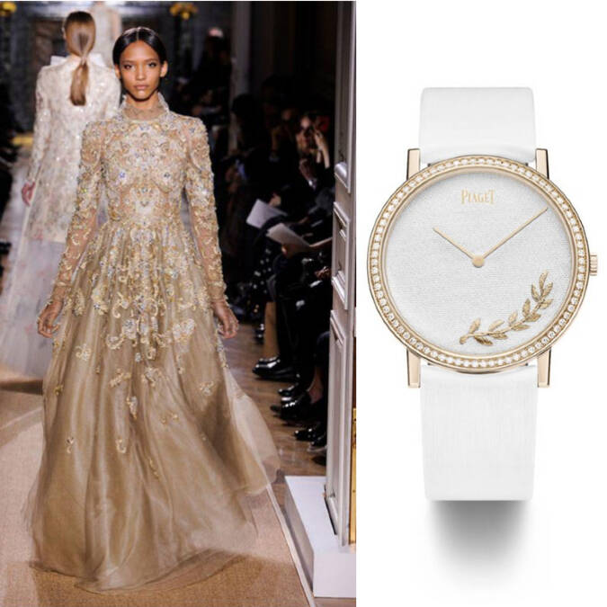 Robe Valentino et montre Piaget ©Bégonia d'Or