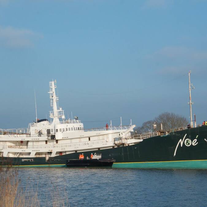 Le Noé, in the Arsenal des Mers in Rochefort ®Samuel Courtois