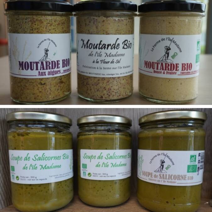 Production de la ferme aquacole de l'Ile Madame