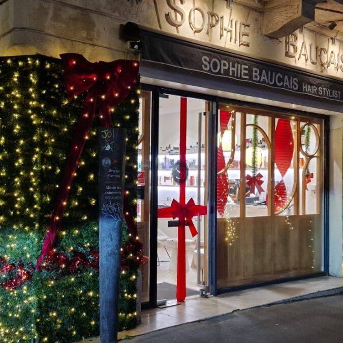 Vitrine de Noël place Colbert