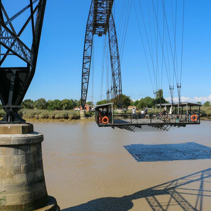Traversez la Charente à bord de la nacelle du Pont Transbordeur © Caroline Jarry