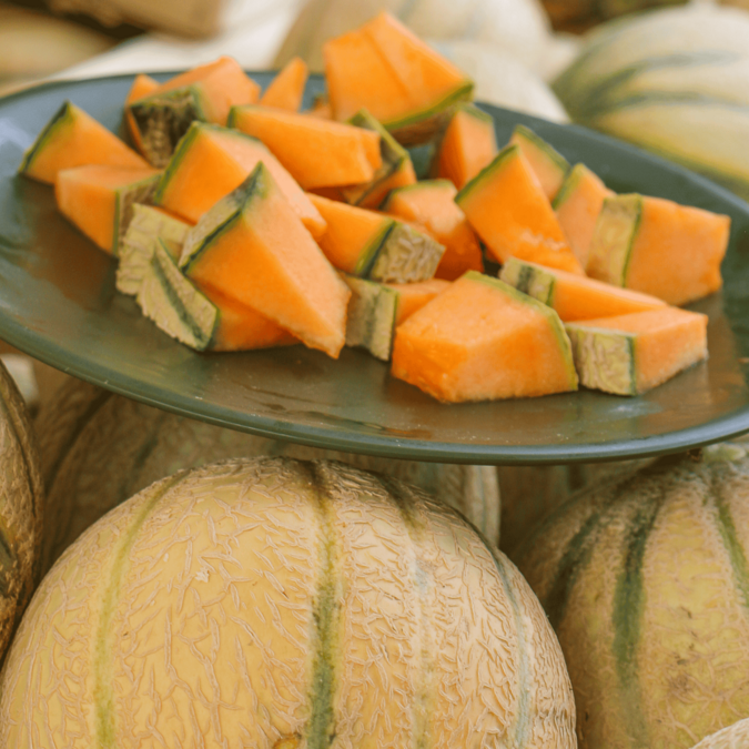 Melon au marché de Fouras-les-bains