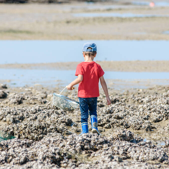 Fishing on foot is also for children