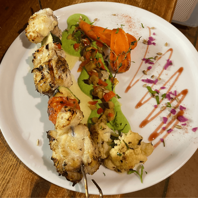 Brochette de poisson - Le Pressoir - Île d'Aix 