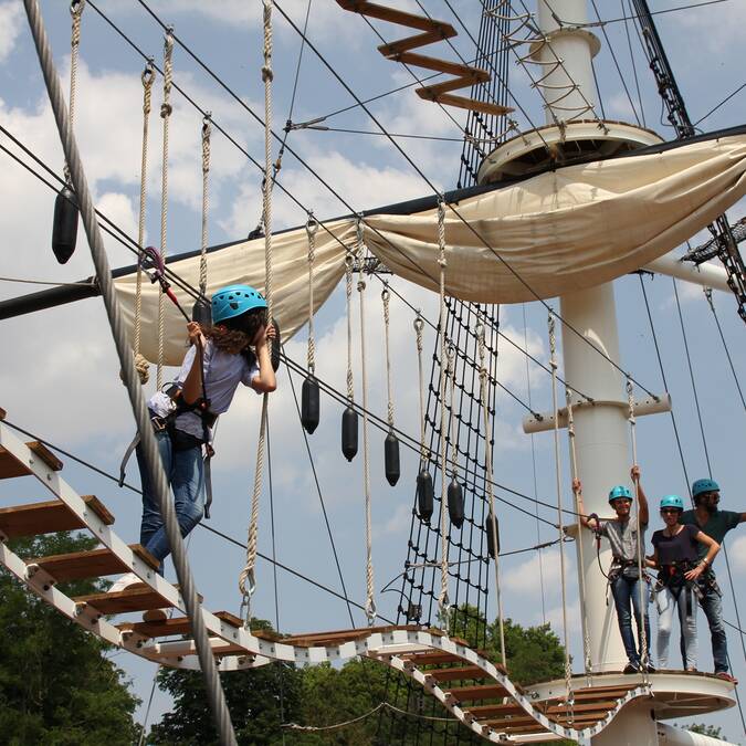 Venez vivre des sensation fortes sur l'Accro-mâts à Rochefort