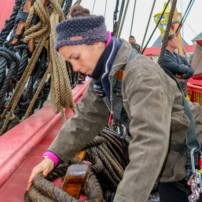 L'équipage de l'Hermione, voyage 2018, "Libres Ensemble", Rochefort Océan