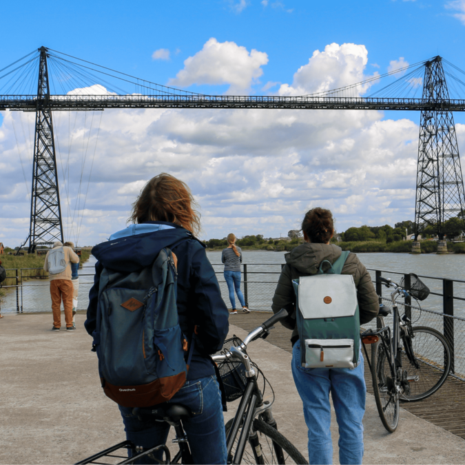 Balade en vélo sur le site du Pont Transbordeur