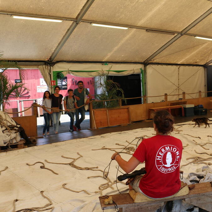 L'Hermione propose des ateliers © S.Boutin