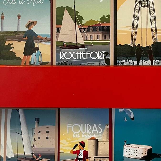 Magnets et cartes postales Doz