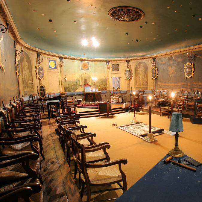 Le temple de la loge maçonnique
