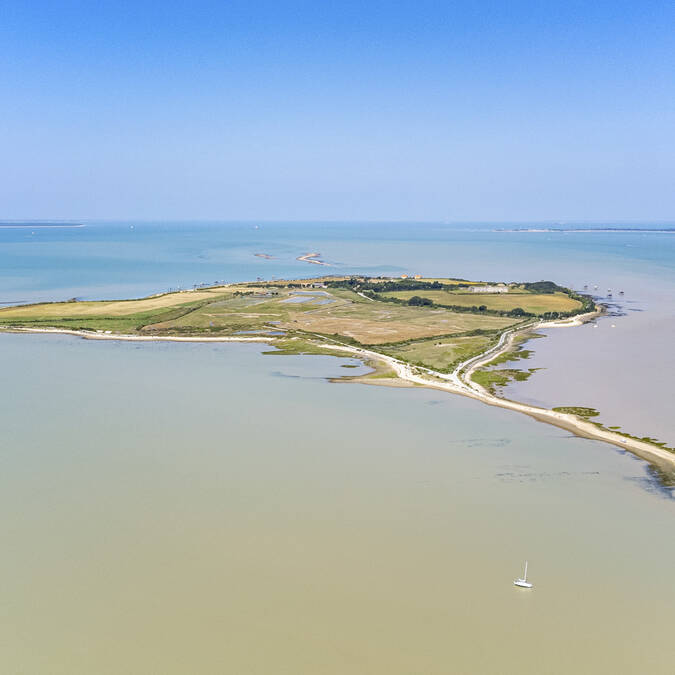 Vue aérienne de l'Ile Madame ©Sam Hammad